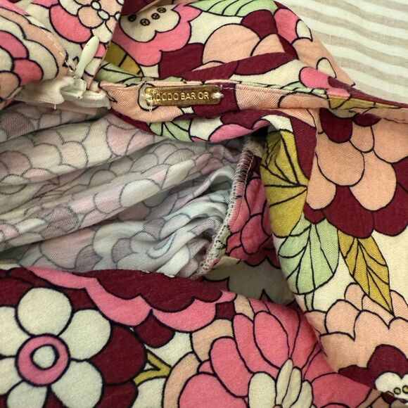 Dodo Bar Or Jenny open-back floral-print textured-twill maxi dress-kk9 - Picture 9 of 10